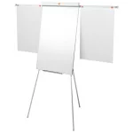 Flipchart tábla, mágneses felület, 2 db segédkarral, 68,5x100 cm, NOBO "Impression Pro"