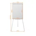 Flipchart tábla, mágneses felület, 67,5x100 cm, NOBO "Impression Pro"