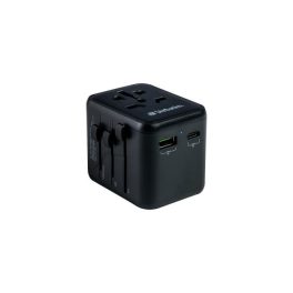   Utazó adapter, univerzális, USB-A(QC 3.0)/USB-C(PD20W)2xUSB, VERBATIM "UTA-02"