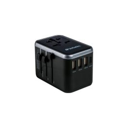   Utazó adapter, univerzális, USB-A(QC 3.0)/USB-C(PD61W)2xUSB, VERBATIM "UTA-04"