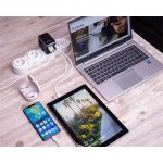 Utazó adapter, univerzális, USB-A(QC 3.0)/USB-C(PD61W)2xUSB, VERBATIM "UTA-04"