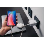 Hálózati töltő, 1xUSB-C PD (20W), USB-A QC 3.0, 2xUSB-A (10W), VERBATIM, fehér