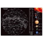 Könyökalátét, kétoldalas, STIEFEL "Csillagok/Csillagképek és bolygók"