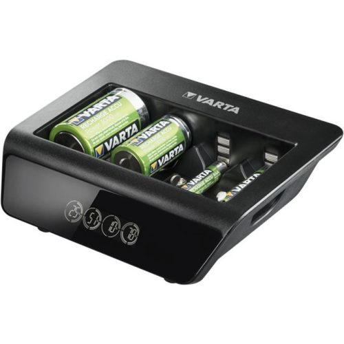 Elemtöltő, univerzális AA/AAA/C/D/9V, LCD kijelző, VARTA "Universal"