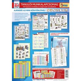   Tanulói munkalap csomag, 7 munkalap, 1 alátét, filc, STIEFEL, "Angol nyelvtanulás"