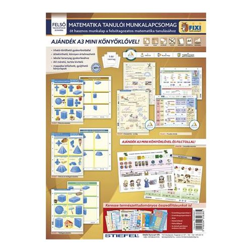 Tanulói munkalap csomag, 5 munkalap, 1 alátét, filc, STIEFEL "Matematika felsősöknek"