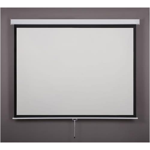 Vetítővászon, fali, rolós, 1:1, 180x180cm, VICTORIA VISUAL