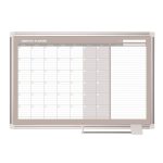 Havi tervezőtábla, mágneses, 90x60 cm, VICTORIA VISUAL