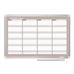 Négy havi tervezőtábla, mágneses, 90x60 cm, VICTORIA VISUAL