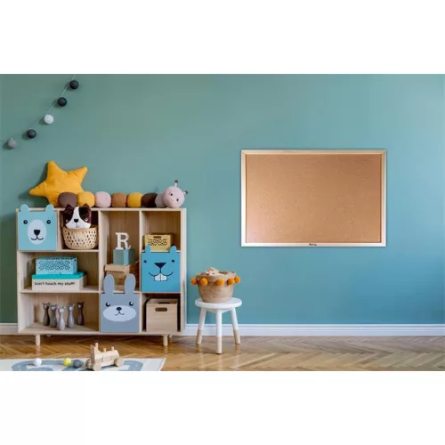 Parafatábla, 60x90 cm, fa keret, VICTORIA VISUAL