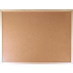 Parafatábla, kétoldalas (parafa/parafa), 30x40 cm, fa keret, VICTORIA VISUAL