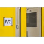 Információs tábla, fali, 21x14,8cm, VICTORIA FACILITY