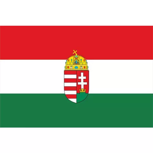 Zászló, magyar, címerrel 60x90 cm