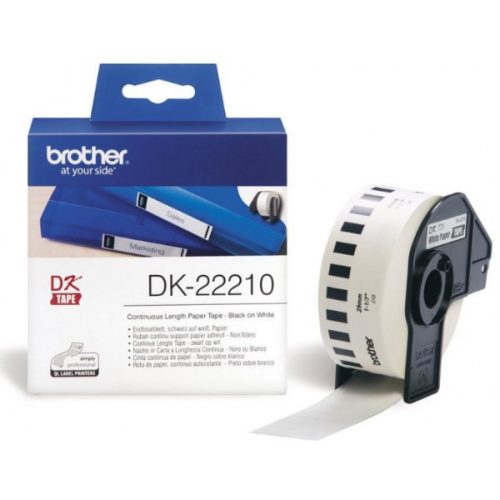 Brother DK22210 DK-22210 29 mm x 30,48 m öntapadós papírszalag