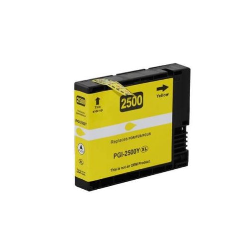 HQ Premium Canon PGI2500XL PGI-2500XL Yellow (Y@20 ml) Chipes Utángyártott Tintapatron