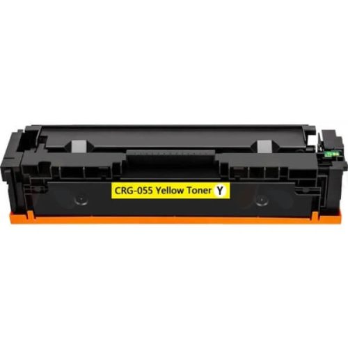 HQ Premium Canon CRG055 CRG-055 Yellow Chip nélküli Utángyártott Toner 2.100 oldal kapacitás