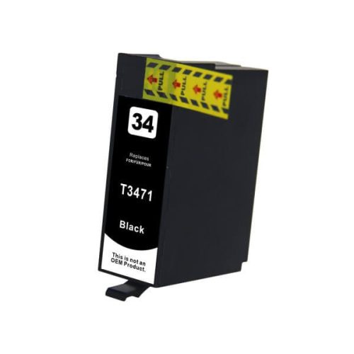 HQ Premium Epson T3471 No.34XL Black (BK@32 ML) Utángyártott Tintapatron