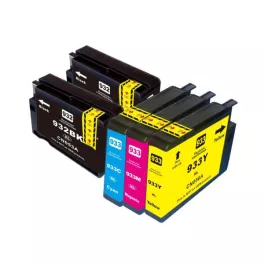   HQ Premium HP 932XL 933XL (2*932Xl, 933XL C,M,Y) Chipes Utángyártott Tintapatron Multipack