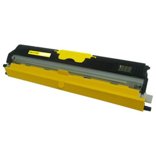 HQ Premium Oki C110 C130 MC160 Yellow (Y@2.500 oldal) Utángyártott Toner