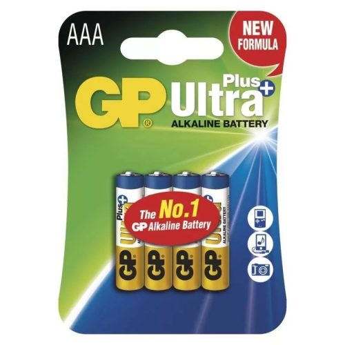 GP AAA Alkaline Ultra Plus mikroceruza elem 4db/csomag GP24AUPMB-2U4