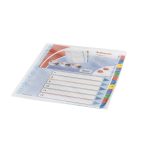 Elválasztólap, A4, Maxi regiszteres 1-12 laminált karton előlap 100209 Esselte