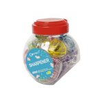 Hegyező 1 lyukú műanyag, tartályos Connect egér alakú,