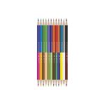Színes ceruza készlet, kétvégű duocolor 12/24 szín Connect 24 klf. szín