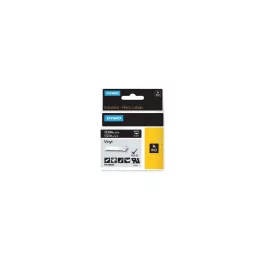   Feliratozógép szalag Dymo D1 1805435 12mmx5,5m, ORIGINAL, fehér/fekete