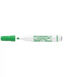   Táblamarker 3mm, mágneses, táblatörlővel multifunkciós Ico MARKERASER zöld