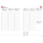 Tanári határidőnapló A5, műbőr 150mmx210mm, fehér lapokkal vintage 2025/2026 Realsystem