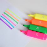 Szövegkiemelő lapos test Bluering® rózsaszín