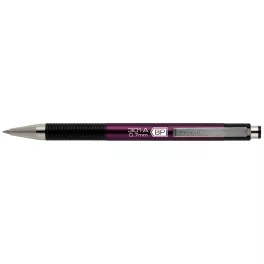   Golyóstoll 0,7mm, metál mályva test, Zebra F-301A, írásszín kék