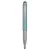 Golyóstoll metál világoskék test, Zebra Stylus Telescopic, írásszín kék
