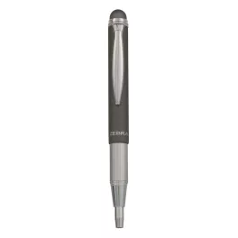   Golyóstoll metál szürke test, Zebra Stylus Telescopic, írásszín kék