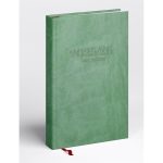 Tanári határidőnapló A5, műbőr 150mmx210mm, fehérlapokkal világoszöld 2025/2026 Realsystem