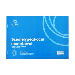   Személygépkocsi menetlevél 100lap,os tömb A4, fekvő D.GEPJ.31 Bluering®