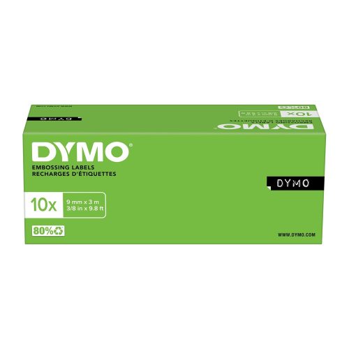 Feliratozógép szalag Dymo S0898130/520109 9mmx3m, ORIGINAL, fekete