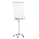 Flipchart tábla mobil 68x105cm, mágneses 5 görgős gurítható ValueLine Franken