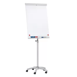  Flipchart tábla mobil 68x105cm, mágneses 5 görgős gurítható ValueLine Franken