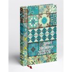 Tanári határidőnapló A5, műbőr 150mmx210mm, fehér lapokkal mozaik 2025/2026 Realsystem