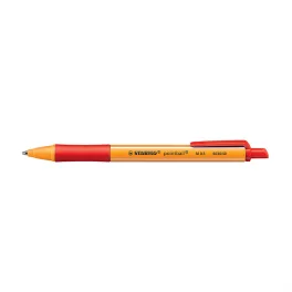   Golyóstoll nyomógombos 0,5mm, Stabilo pointball 6030/40, írásszín piros