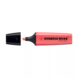   Szövegkiemelő 2-5mm, vágott hegyű, STABILO Boss original piros