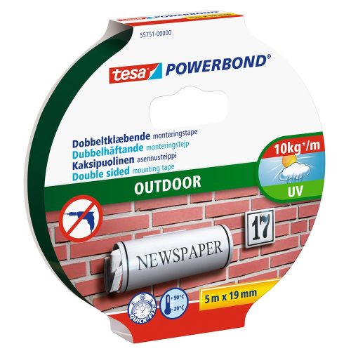 Ragasztószalag, rögzítószalag kültéri 19mmX5m PowerBond Tesa