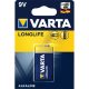 Elem 9V-os 6LR61 E Longlife 1 db/csomag, Varta