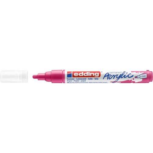 Akril marker 2-3mm, Edding 5100 magenta