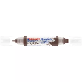   Akril marker 2-3mm, és 5-10mm, 3D kétvégű Edding 5400 barna