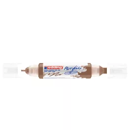   Akril marker 2-3mm, és 5-10mm, 3D kétvégű Edding 5400 mogyoró