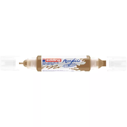 Akril marker 2-3mm, és 5-10mm, 3D kétvégű Edding 5400 arany