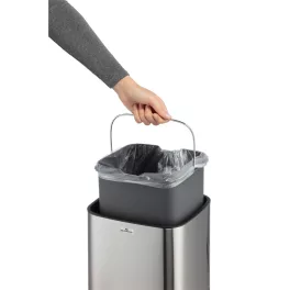   Szemeteskosár 12l, szenzoros érintésmentes No touch Durable ezüst