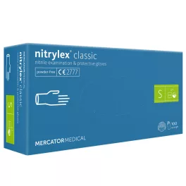   Gumikesztyű nitril púdermentes S 100 db/doboz, Nitrylex lila